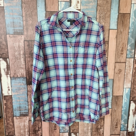 J. Crew Plaid Button Down - Picture 1 of 3